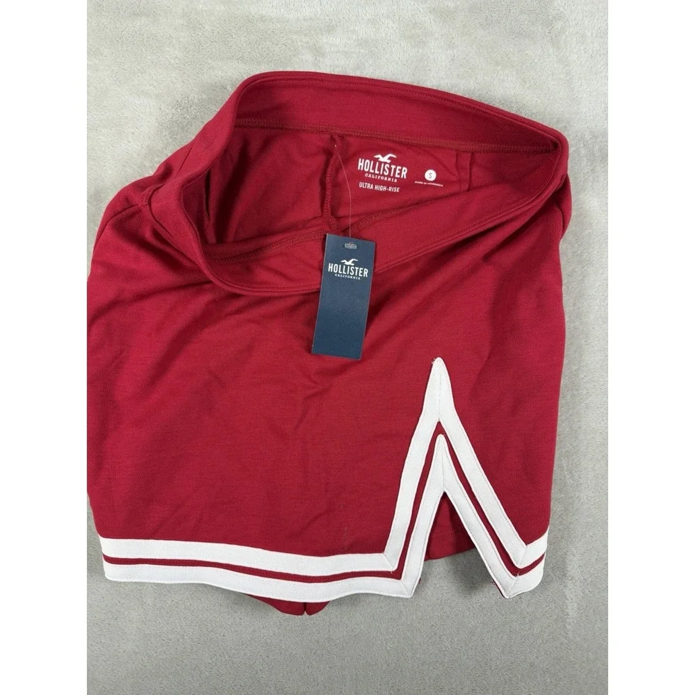 Hollister‎ Women's Ultra High Rise Athletic Skort With Side Stripe Size S NWT